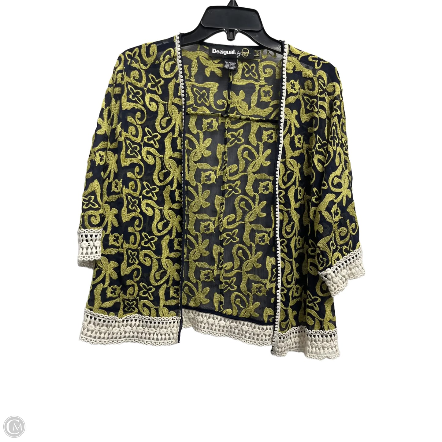 Cardigan By Desigual In Black & Green, Size: S
