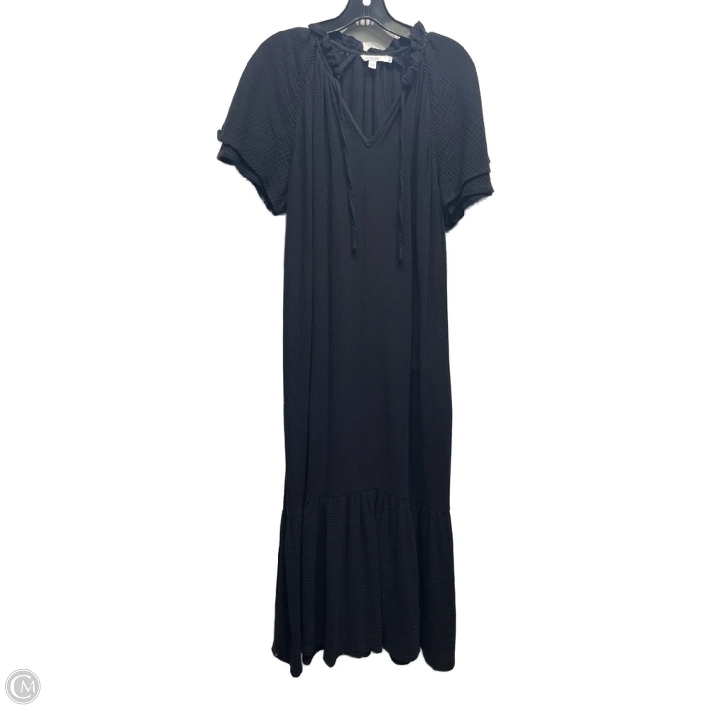 Dress Casual Maxi By Chicos In Black, Size: Xl