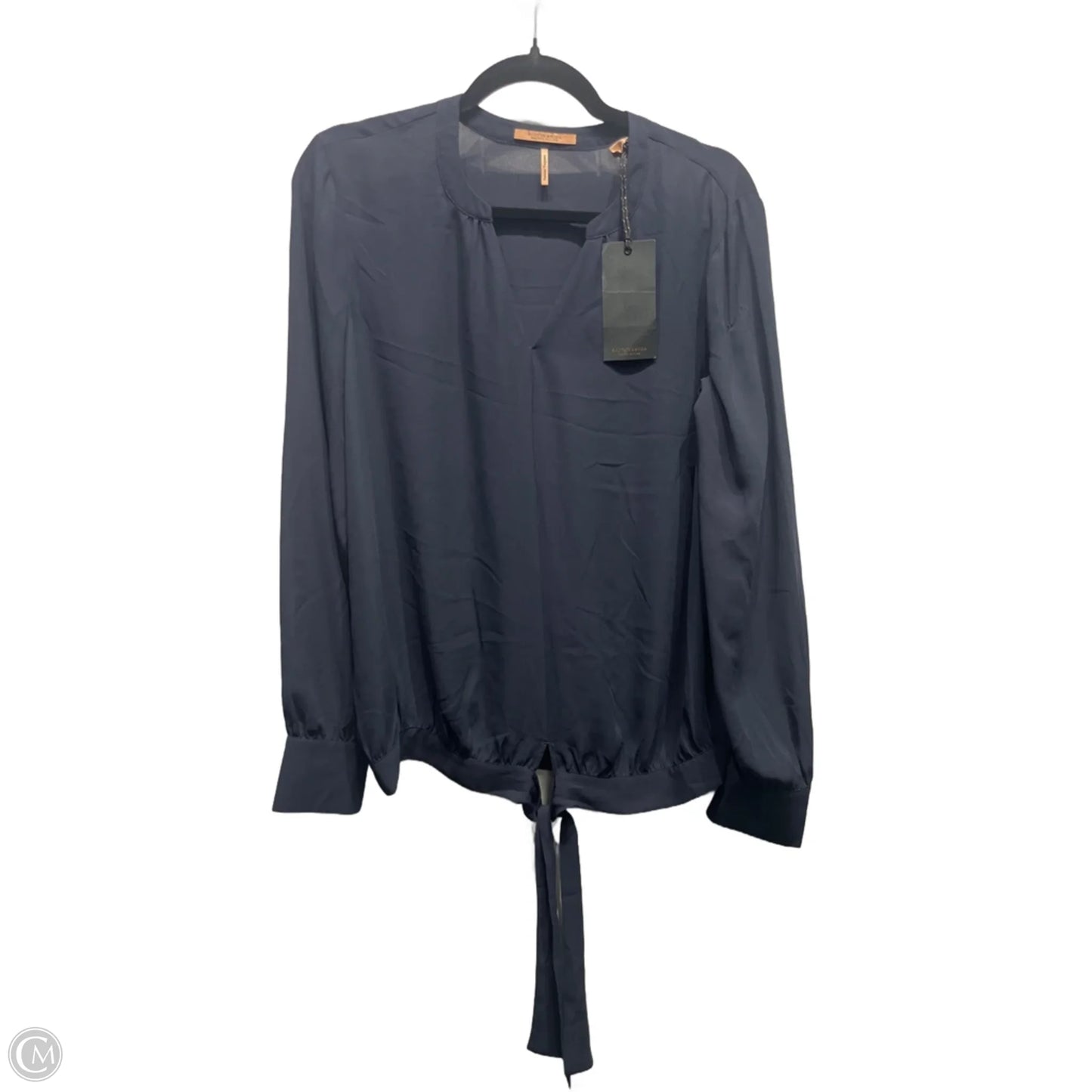 Blouse Long Sleeve By scotch and soda In Navy, Size: L