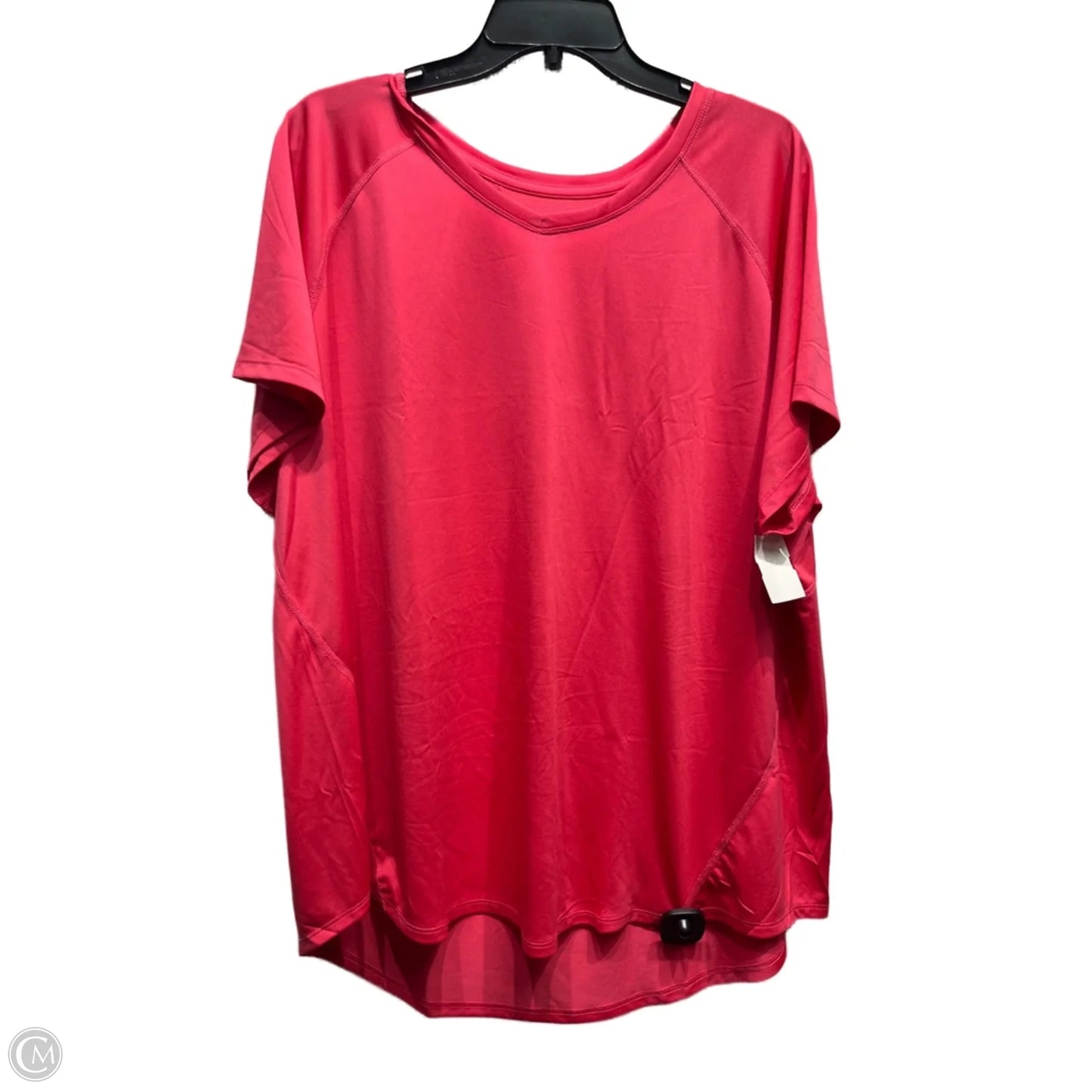Athletic Top Short Sleeve By Tek Gear In Pink, Size: 2x