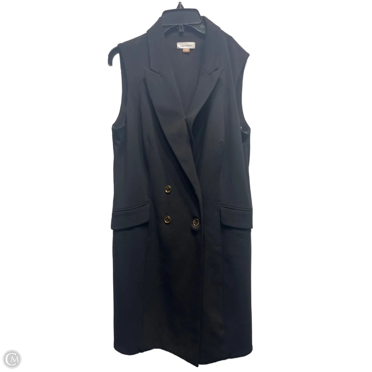 Dress Work By Calvin Klein In Black, Size: 14