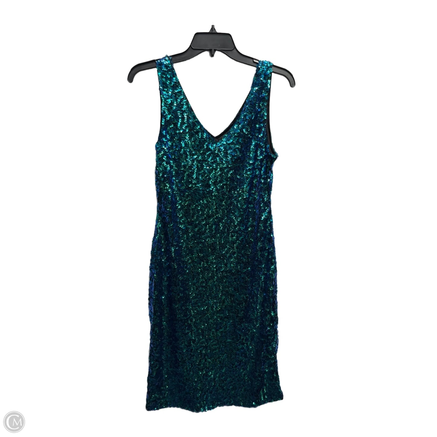 Dress Party Short By Clothes Mentor In Blue & Green, Size: Xl