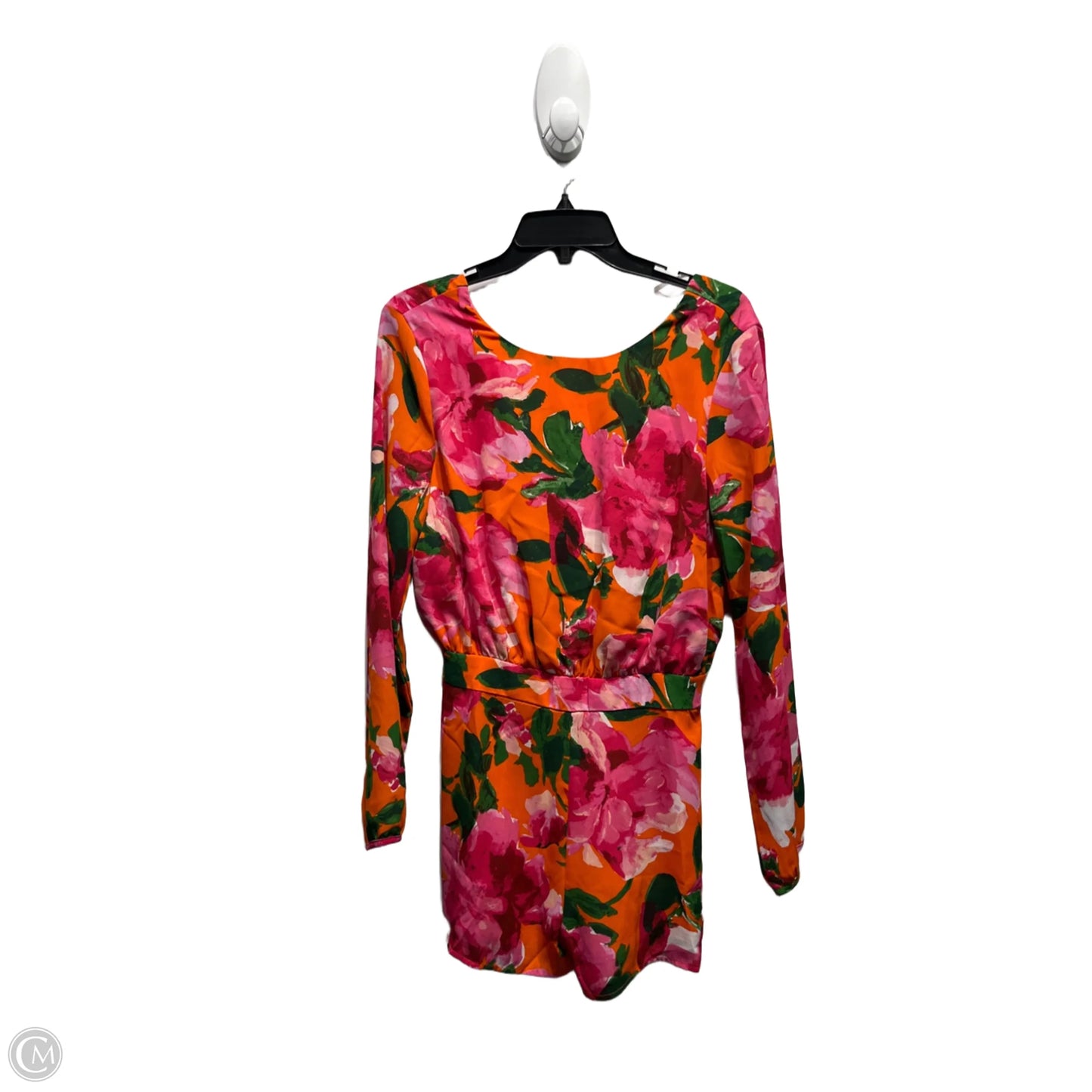 Romper By Lulus In Green & Orange, Size: M