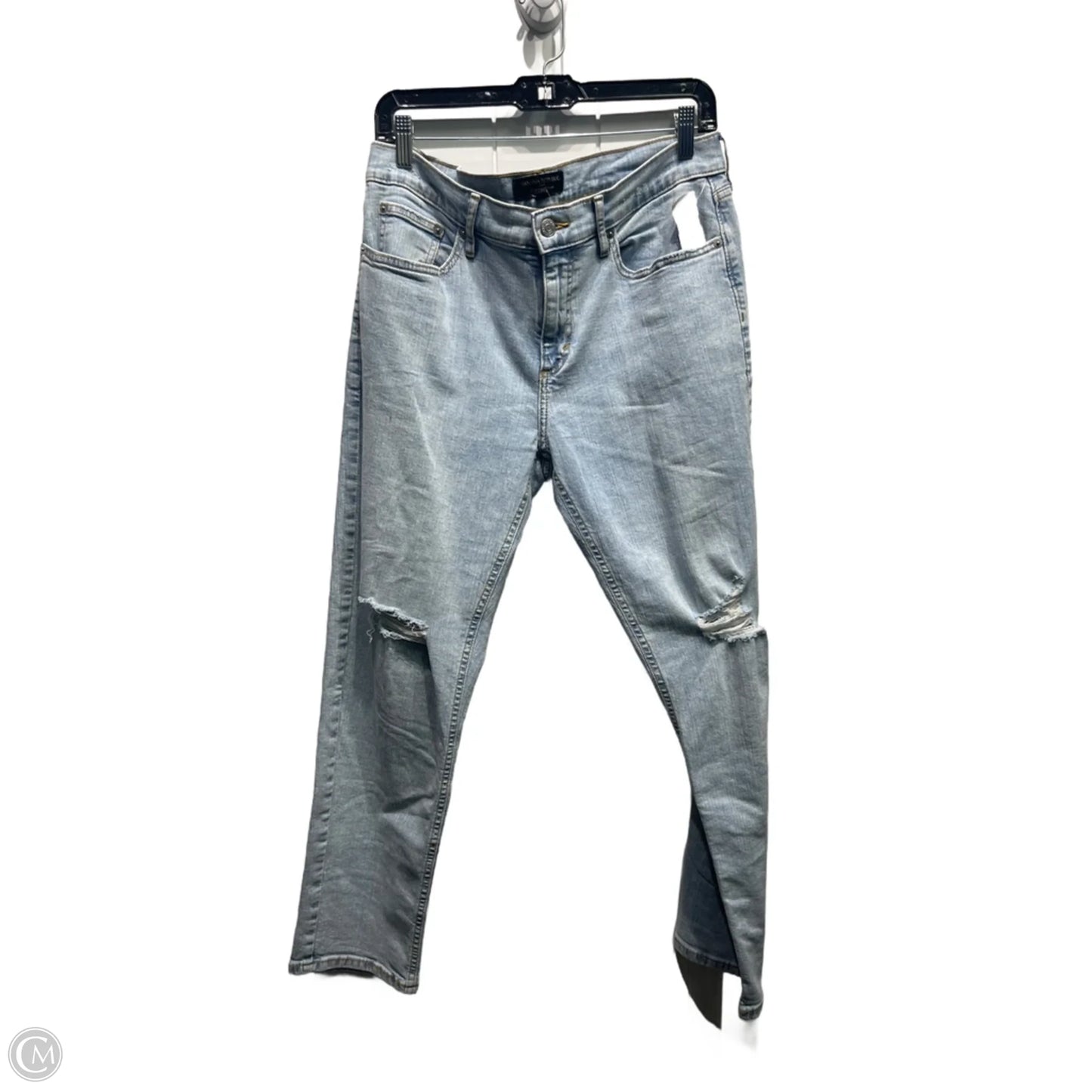 Jeans Straight By Banana Republic In Blue Denim, Size: 8