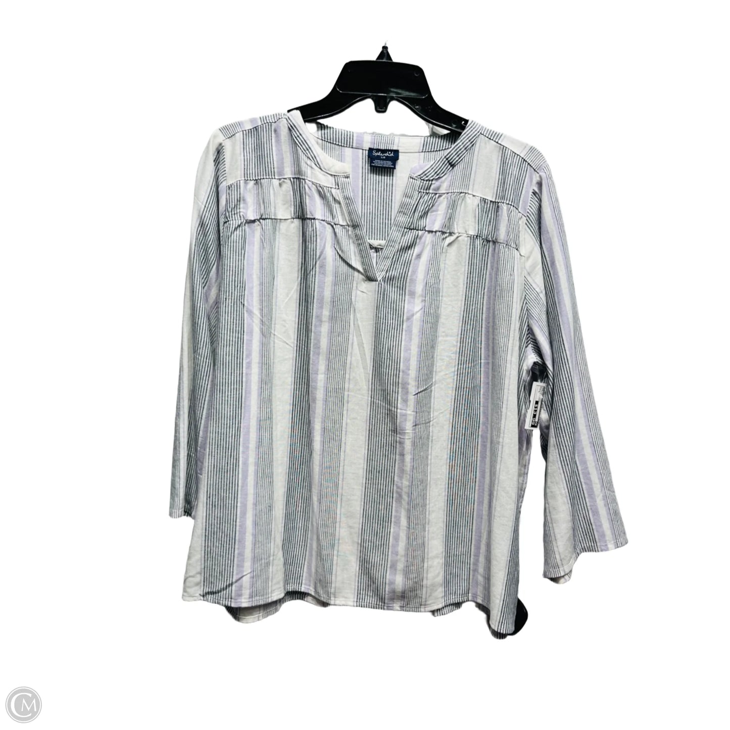 Top Long Sleeve By Splendid In Purple, Size: L