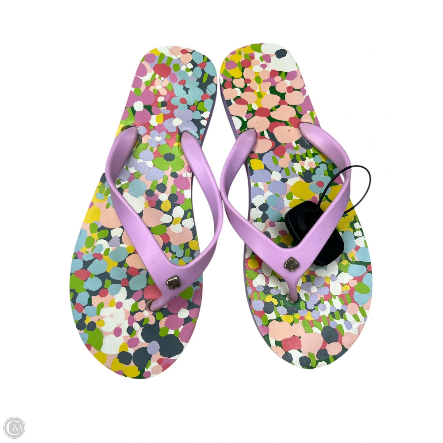 Sandals Flip Flops By Vera Bradley In Green & Orange, Size: 6