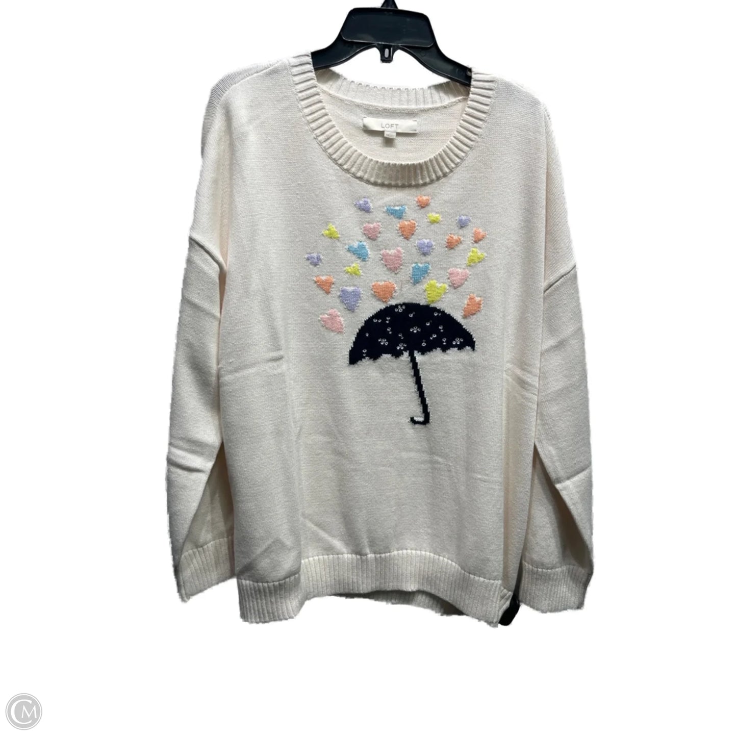 Sweater By Loft In Blue & Orange, Size: Xxl