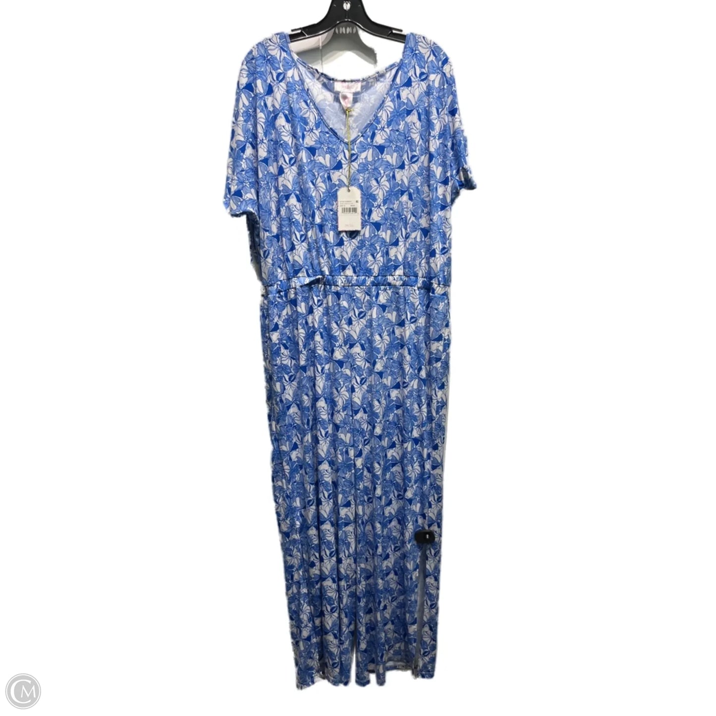 Jumpsuit By STELLA PARKER In Blue & White, Size: Xl