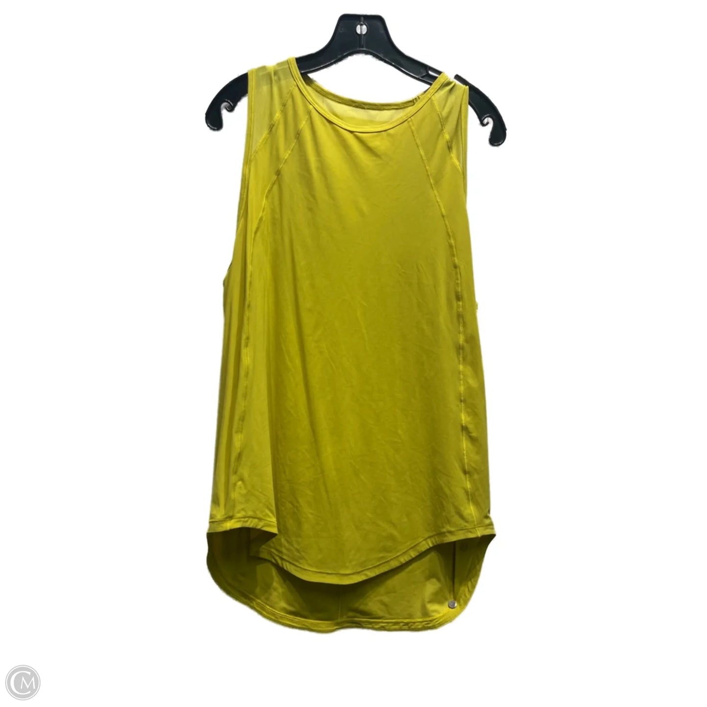 Athletic Tank Top By Lululemon In Yellow, Size: L