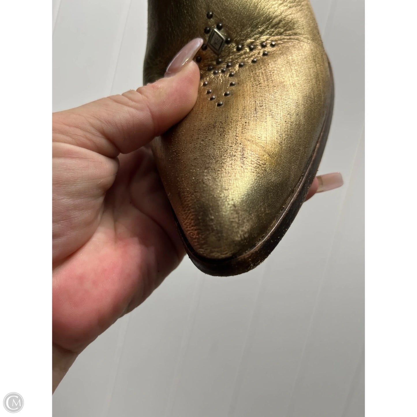 Boots Ankle Heels By Old Gringo In Gold, Size: 8.5