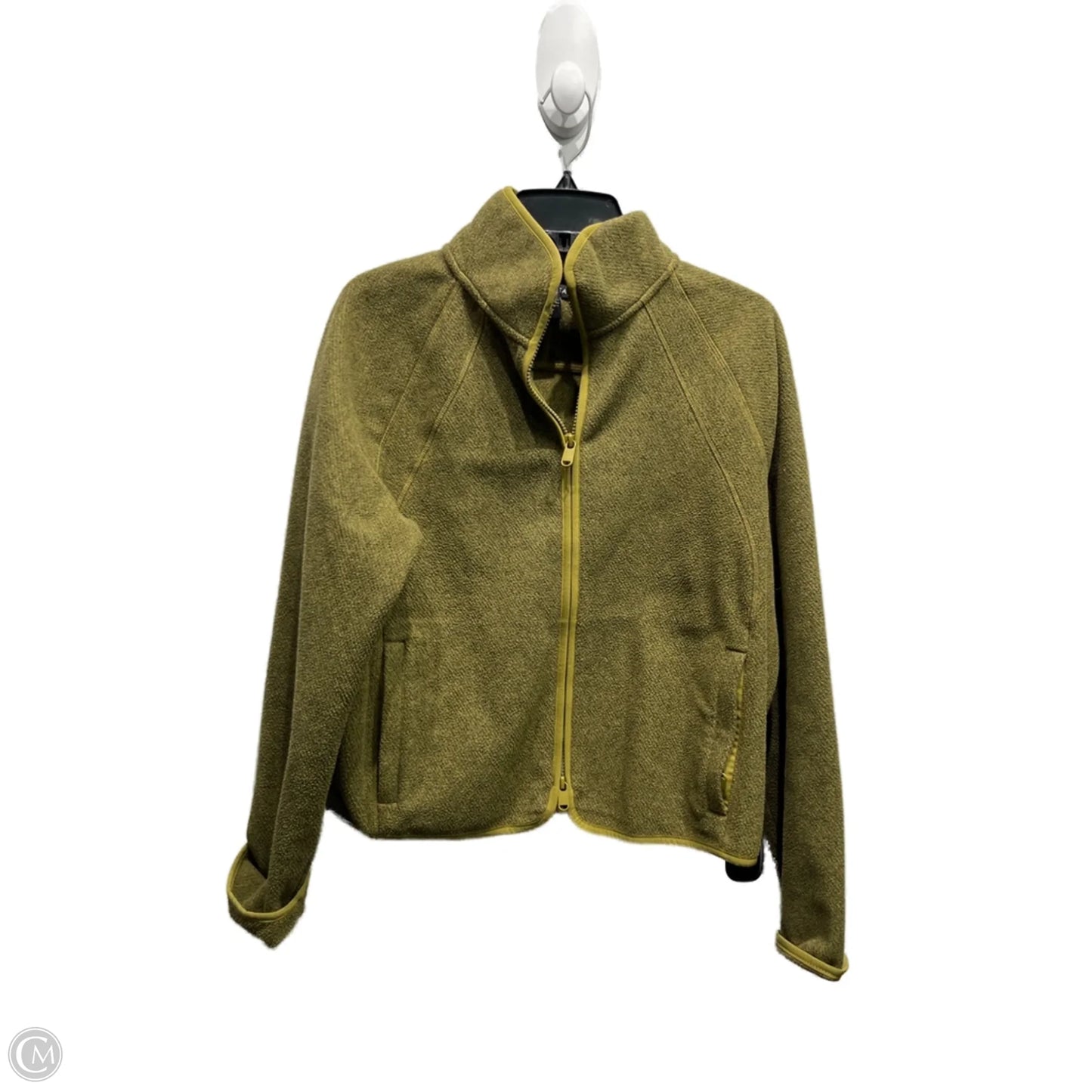 Jacket Moto By Athleta In Green, Size: M
