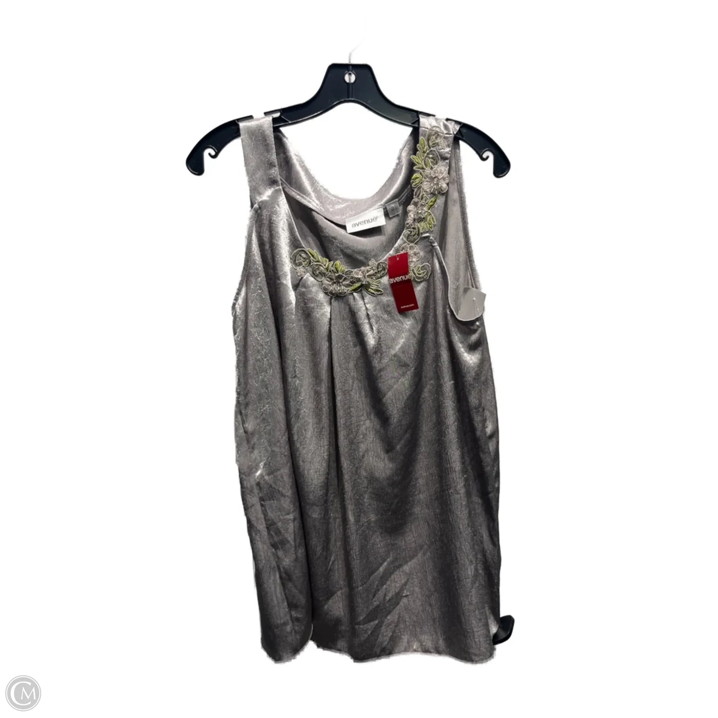 Top Sleeveless By Avenue In Grey, Size: Xl