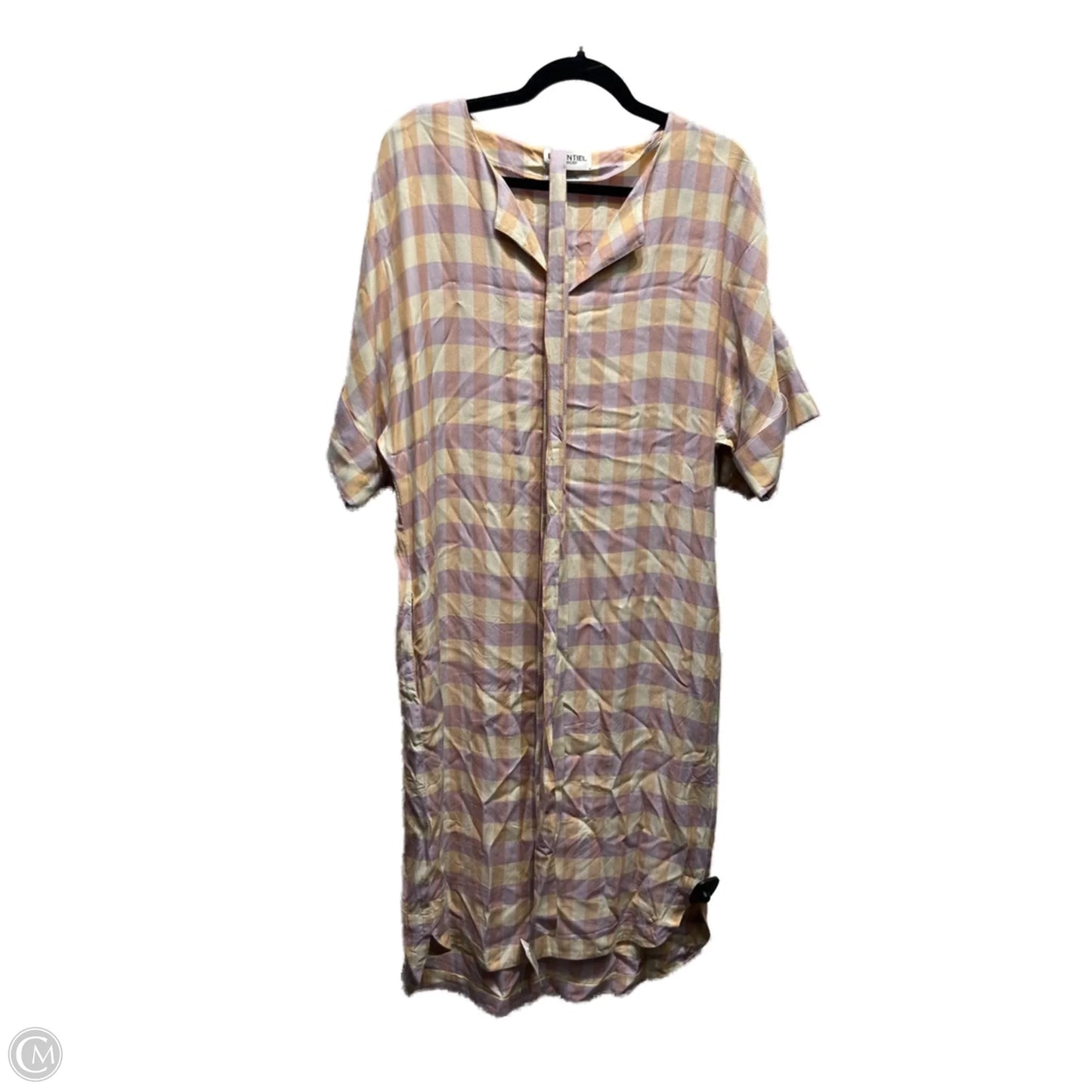 Dress Casual Midi By Essentiel Antwerp In Orange & Purple, Size: S