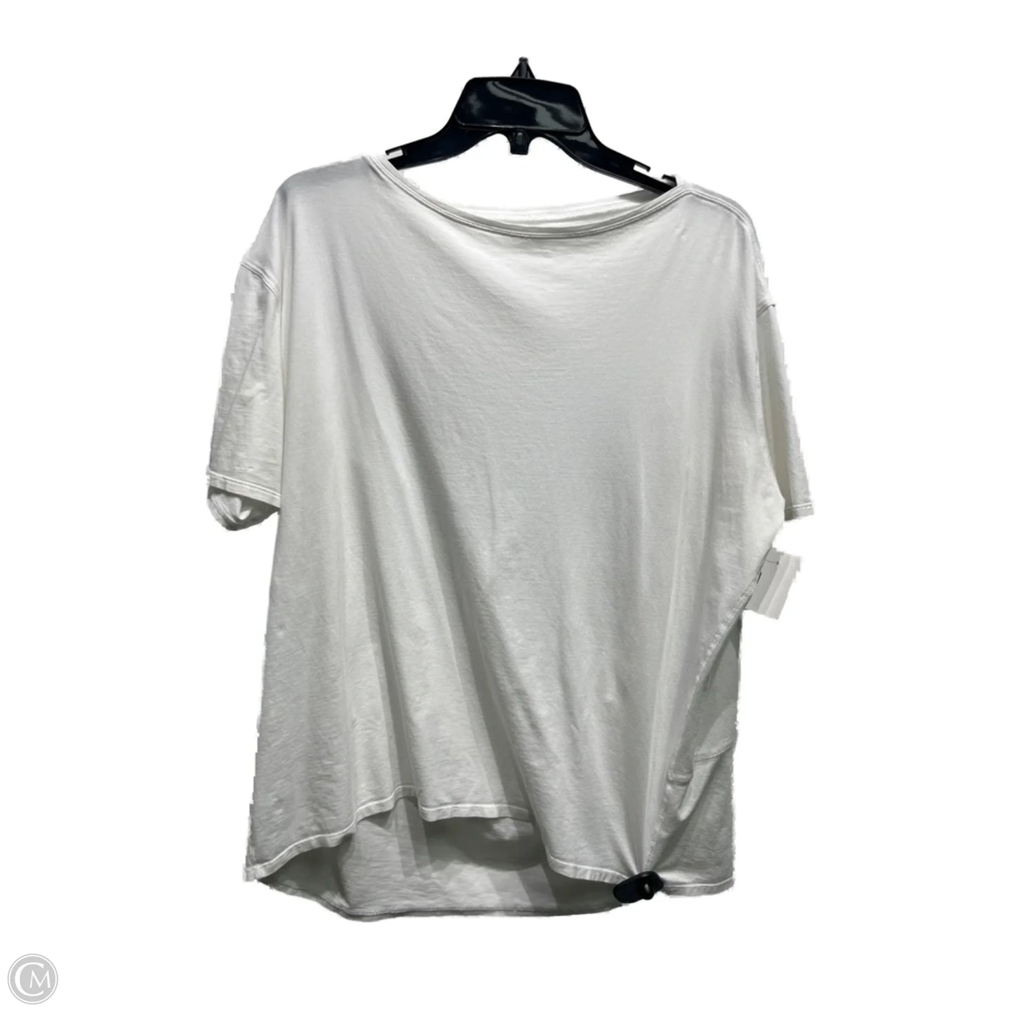 Athletic Top Short Sleeve By Lululemon In White, Size: L