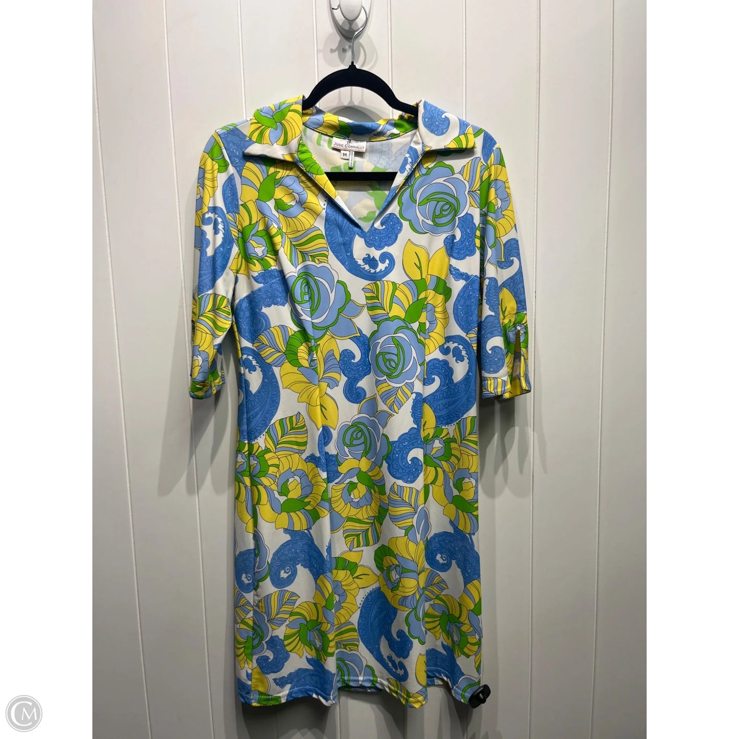Dress Work By Jude Connally In Blue & Green, Size: M