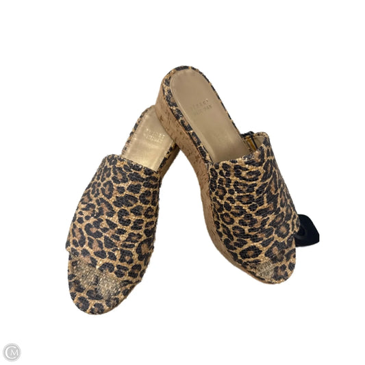 Sandals Designer By Stuart Weitzman In Black & Tan, Size: 8.5