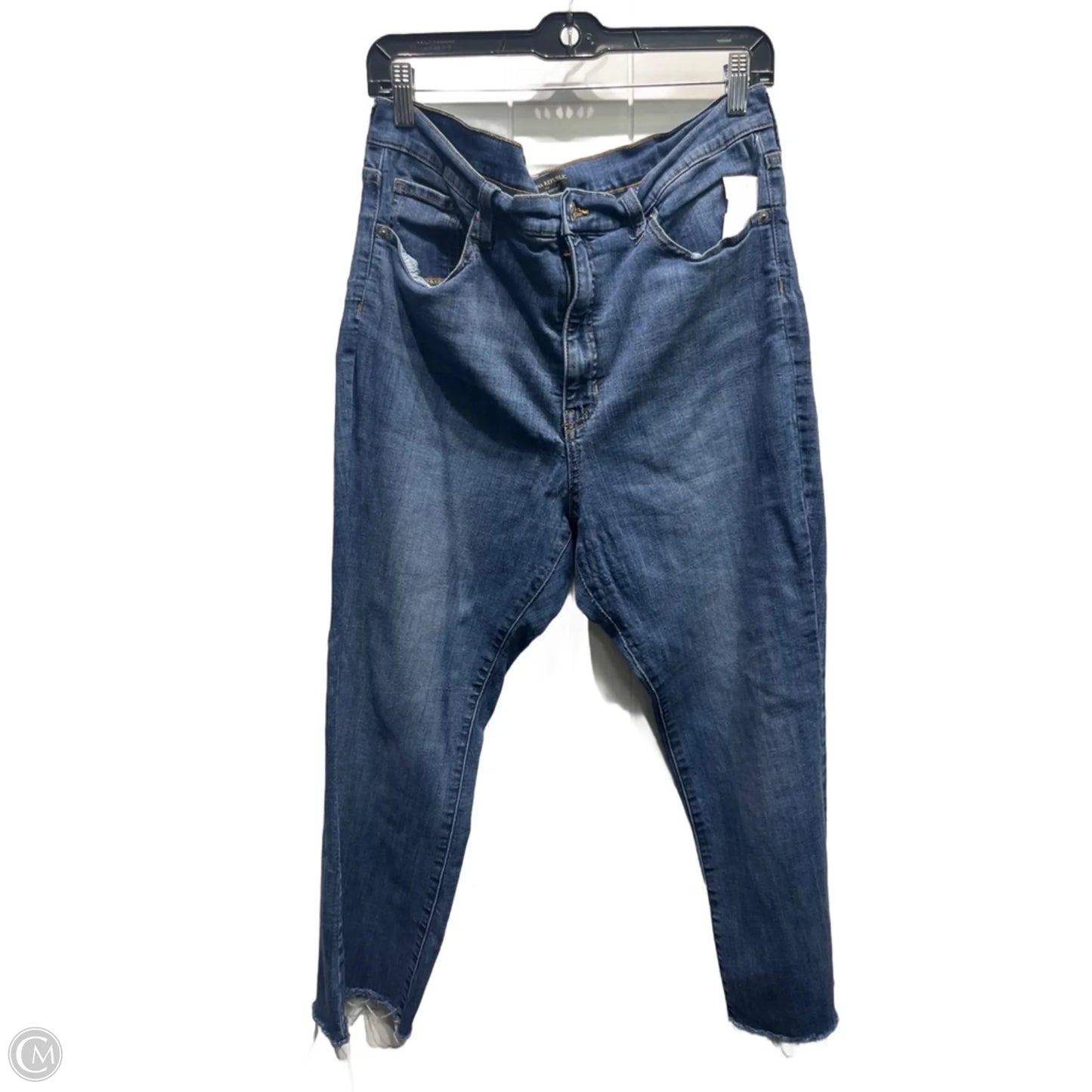 Jeans Boot Cut By Banana Republic In Blue Denim, Size: 16