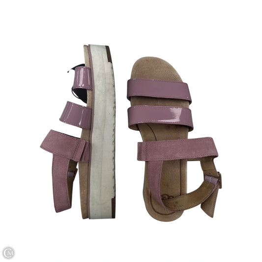 Sandals Designer By Ugg In Mauve, Size: 8.5