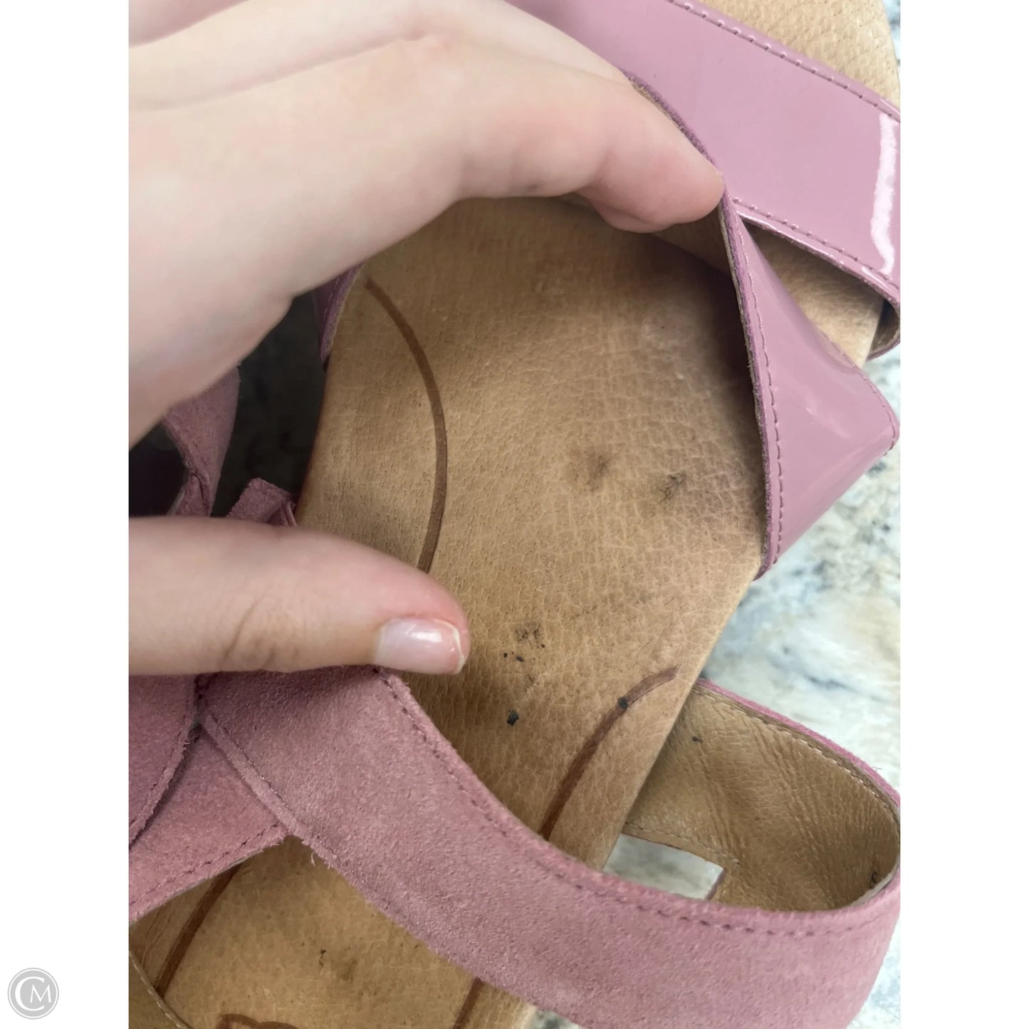 Sandals Designer By Ugg In Mauve, Size: 8.5