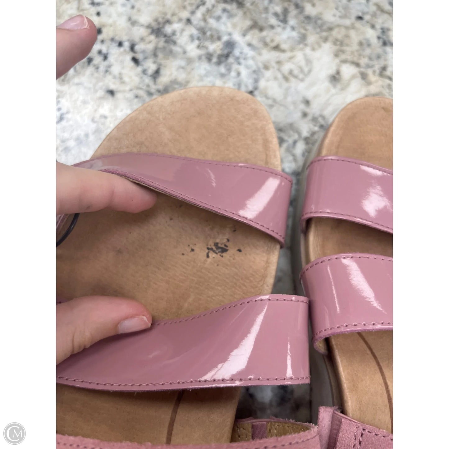 Sandals Designer By Ugg In Mauve, Size: 8.5