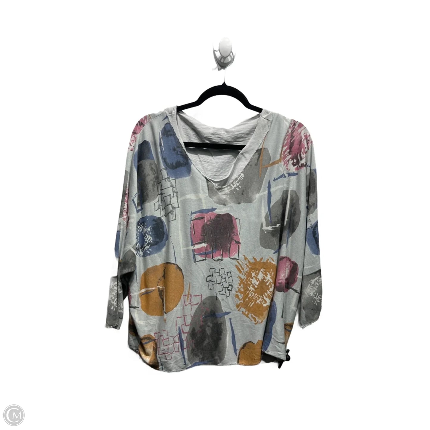 Top 2pc Long Sleeve By M Made In Italy In Green & Orange, Size: Osfm