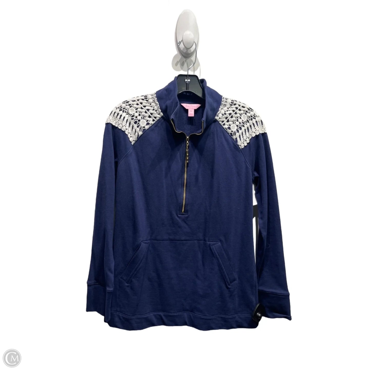 Top Long Sleeve Designer By Lilly Pulitzer In Navy, Size: Xs