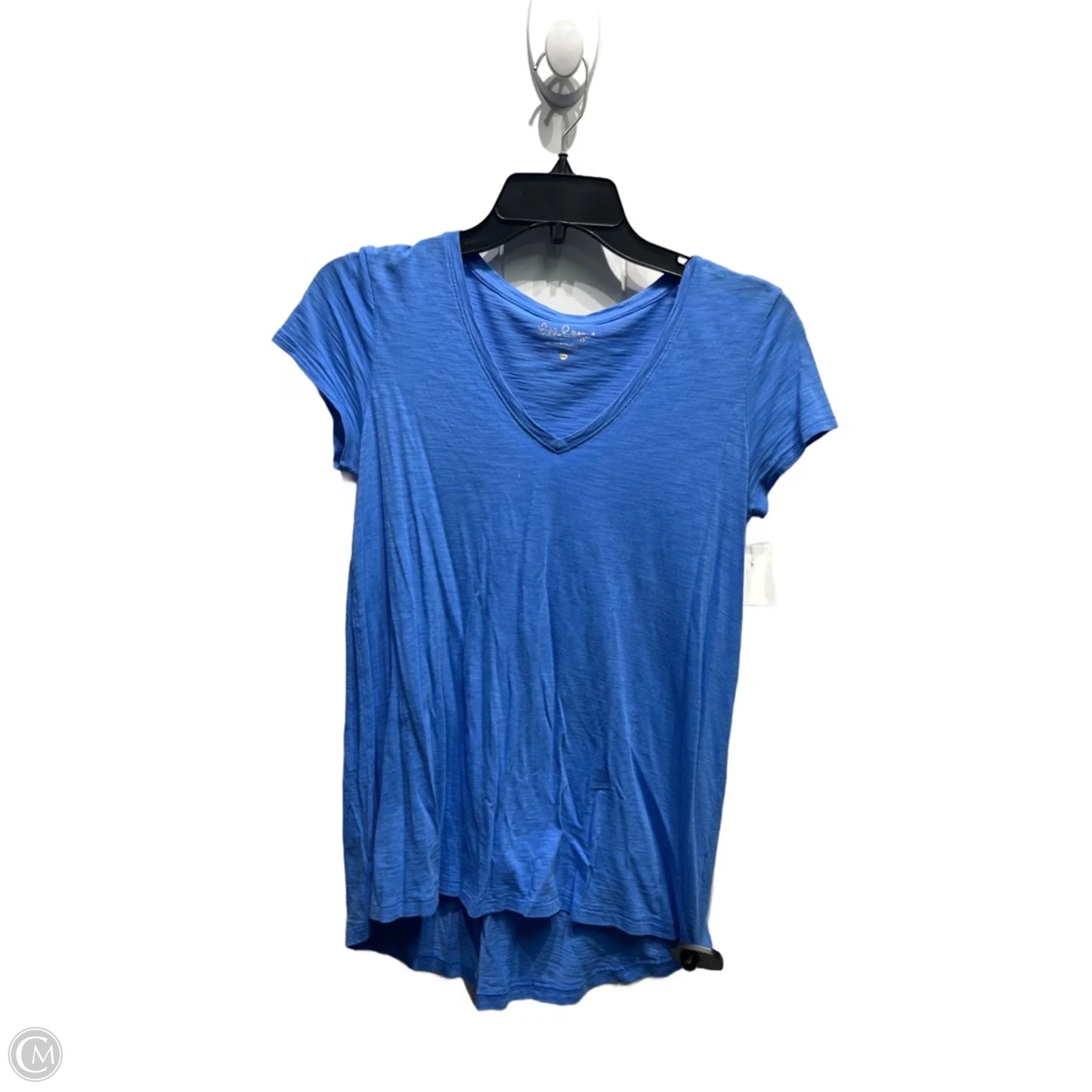 Top Short Sleeve Designer By Lilly Pulitzer In Blue, Size: Xxs