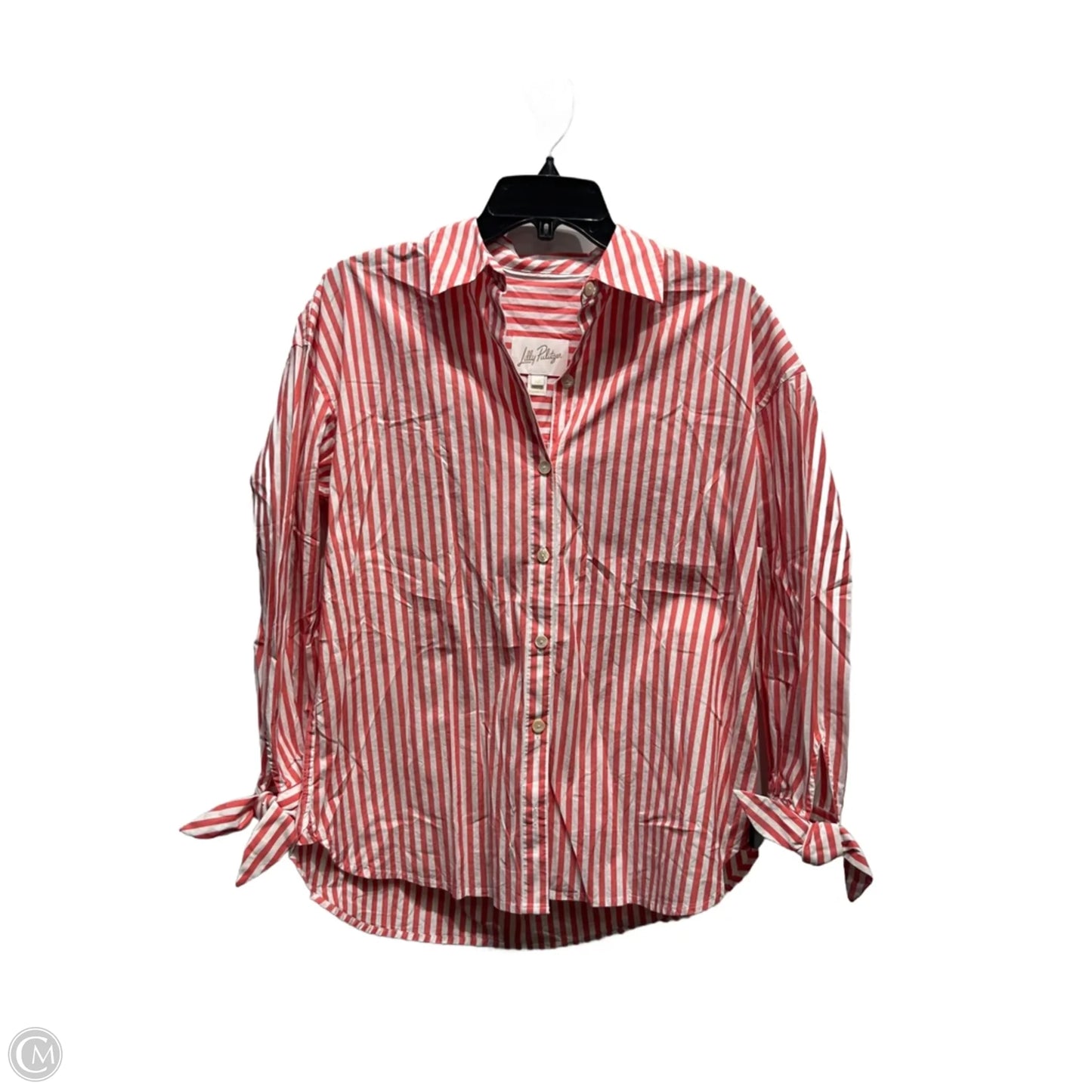 Top Long Sleeve Designer By Lilly Pulitzer In Zebra Print, Size: Xs