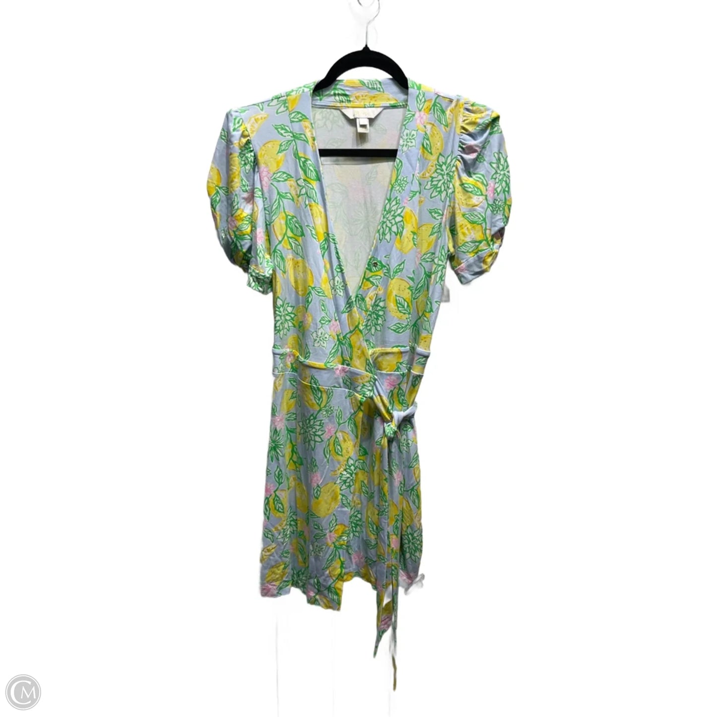 Romper Designer By Lilly Pulitzer In Blue & Yellow, Size: S