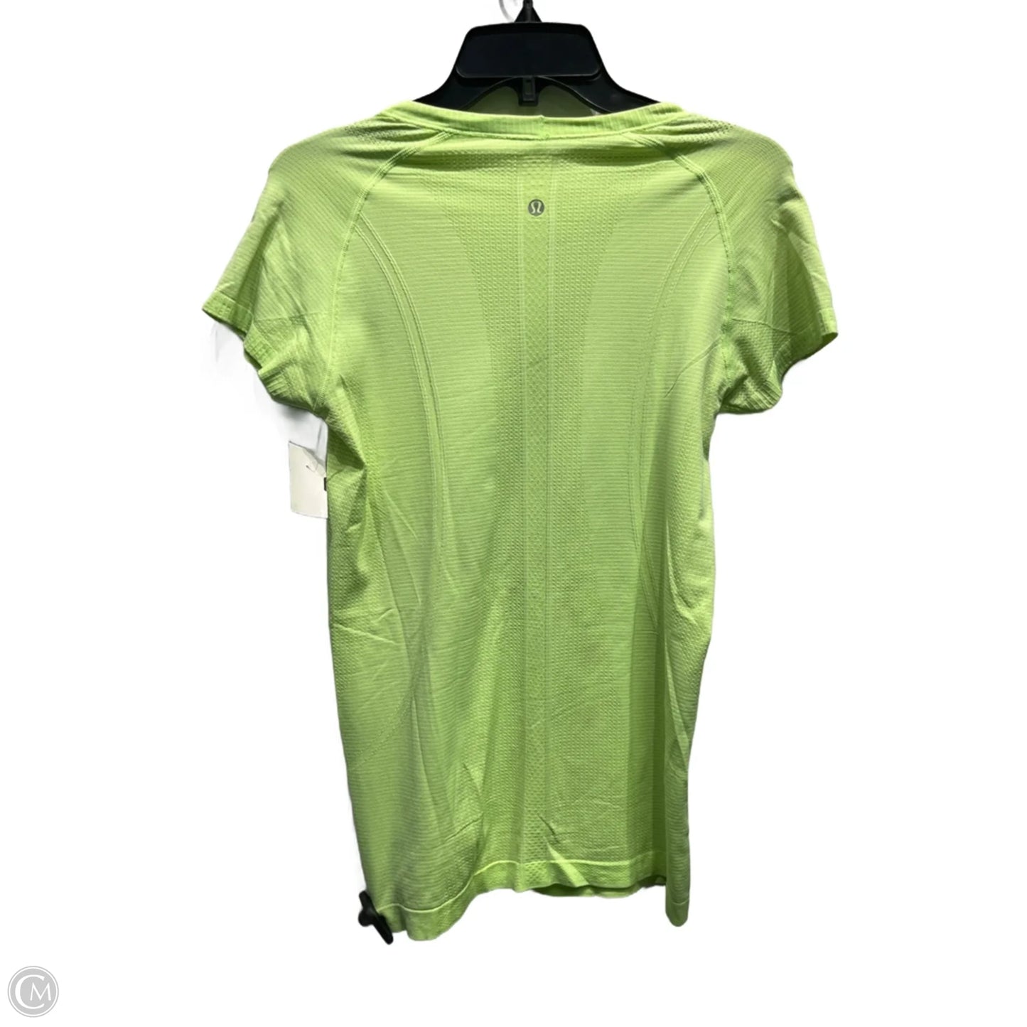 Athletic Top Short Sleeve By Lululemon In Green, Size: 8