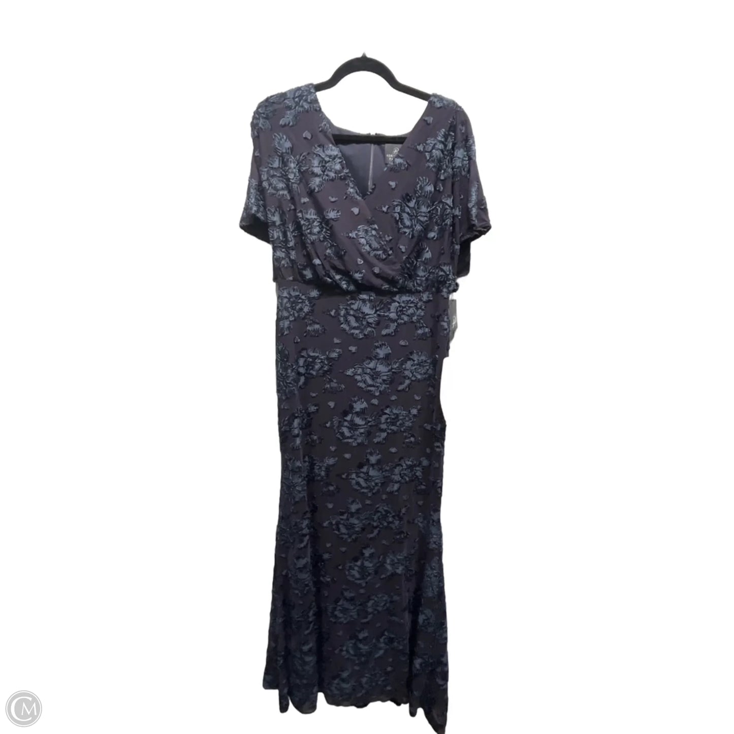 Dress Party Long By Adrianna Papell In Navy, Size: 8