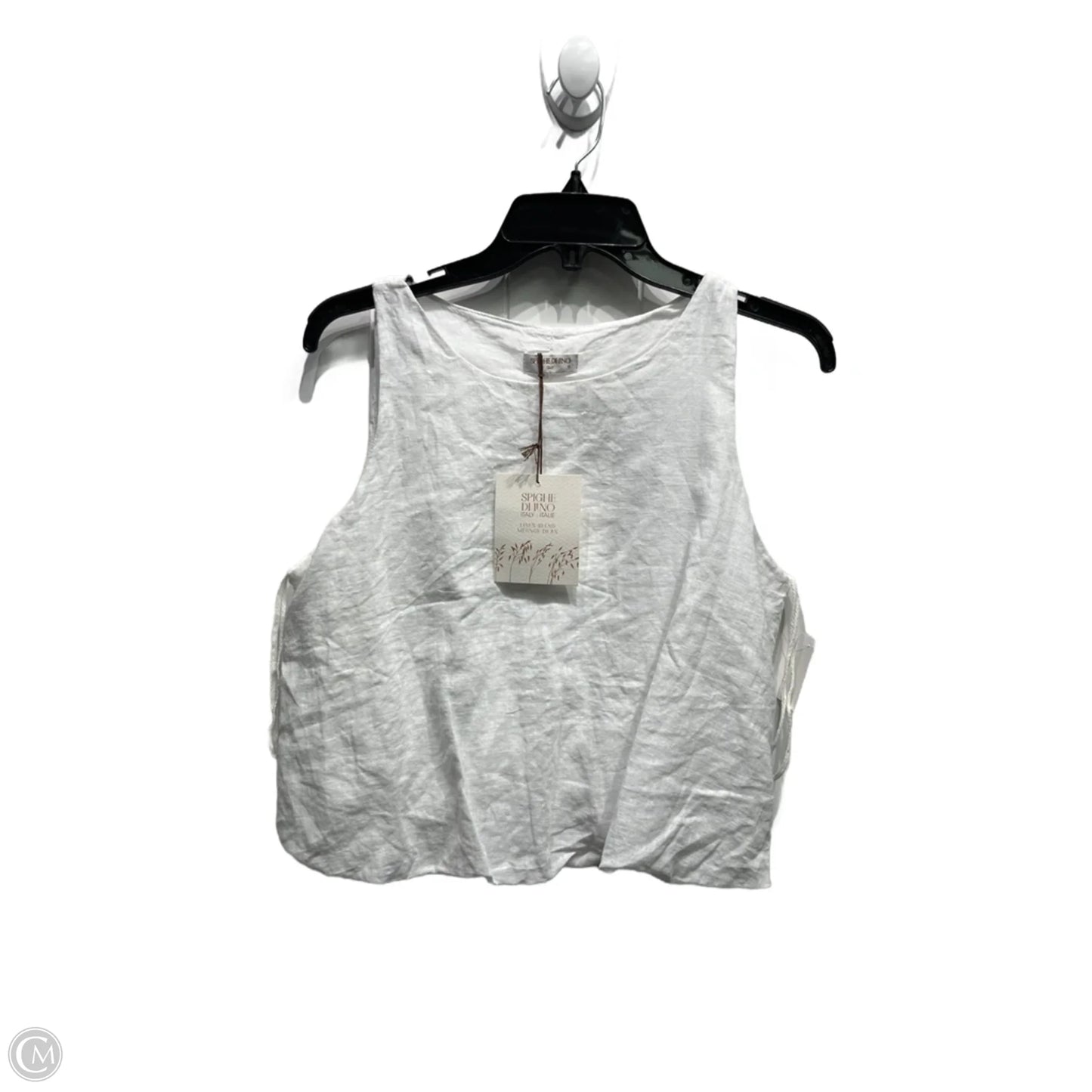 Top Sleeveless By SPIGHEDILINO In White, Size: S