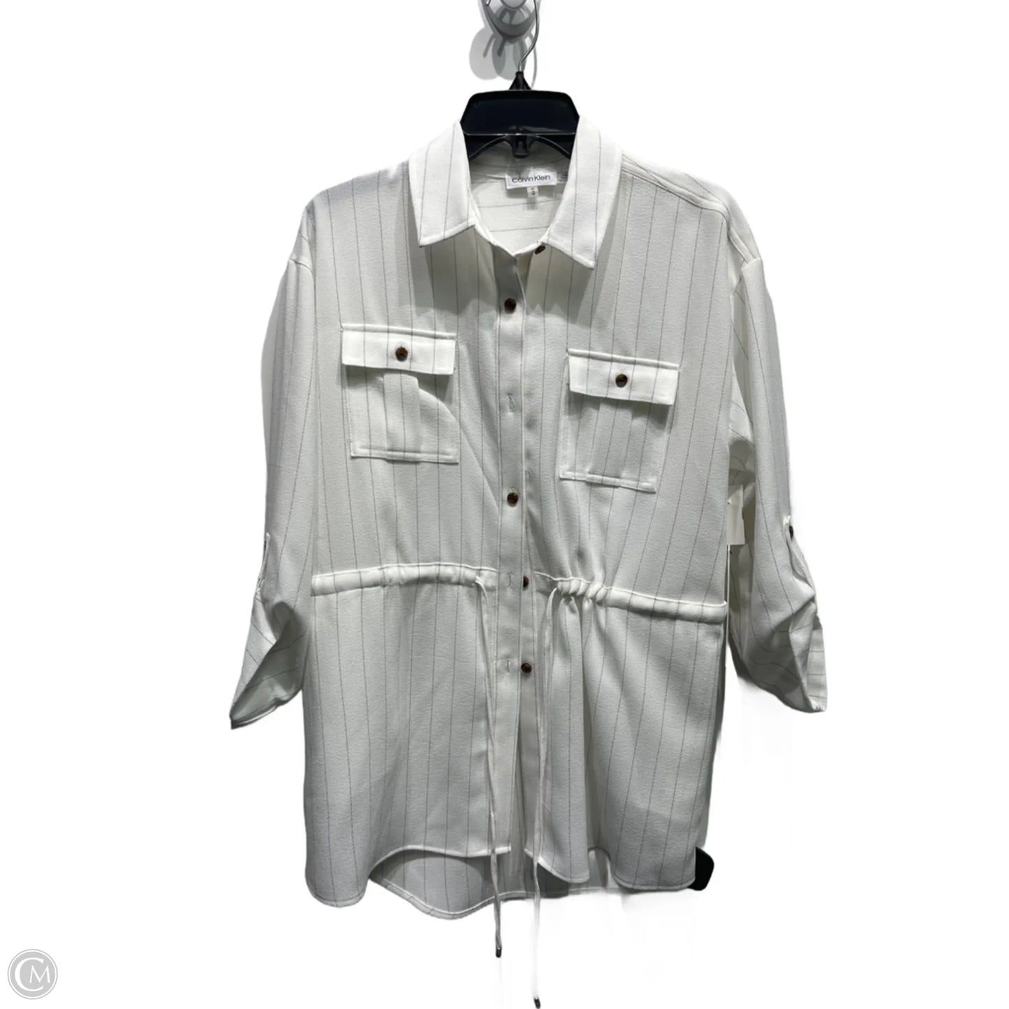 Jacket Other By Calvin Klein In Black & White, Size: M