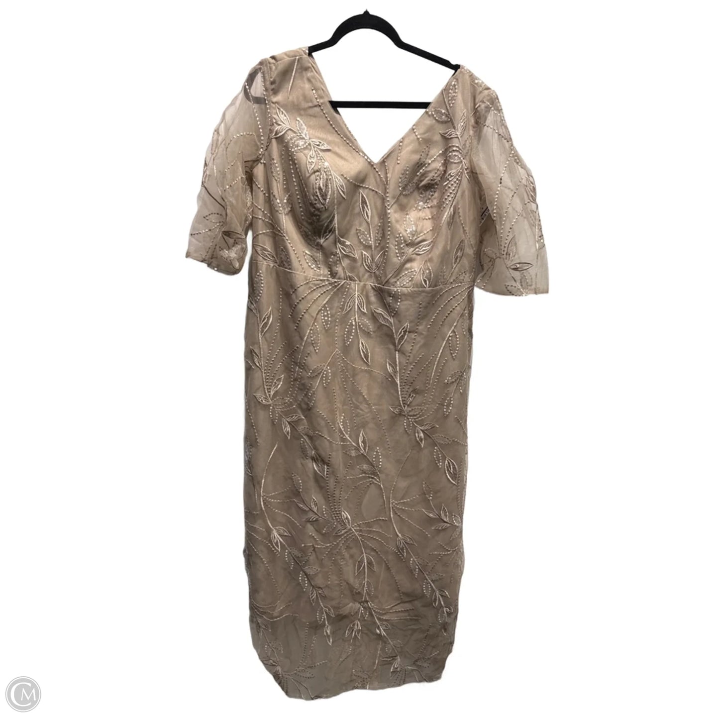 Dress Party Long By Cmc In Taupe, Size: Xl