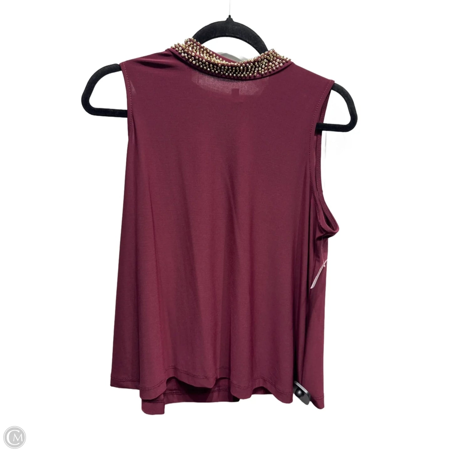 Top Sleeveless By Tiana B In Maroon, Size: L