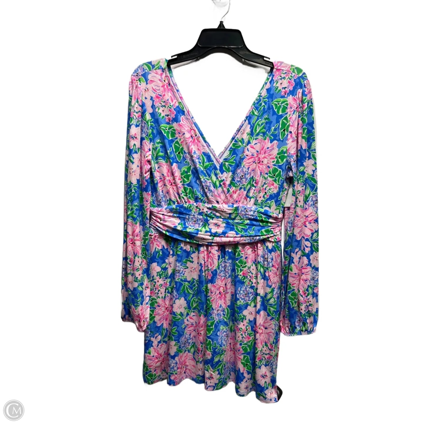 Romper Designer By Lilly Pulitzer In Blue & Pink, Size: M