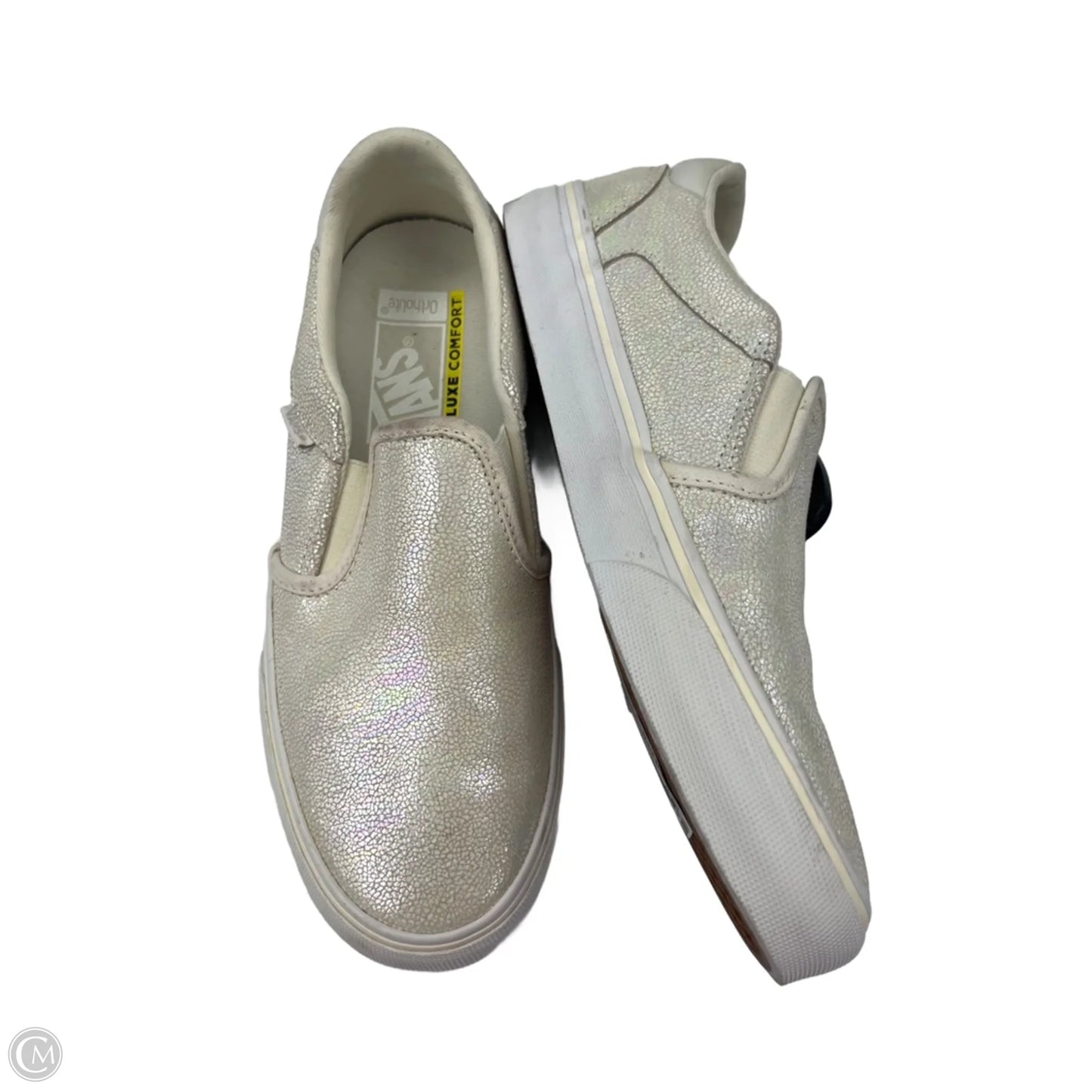 Shoes Flats By Vans In Cream, Size: 8