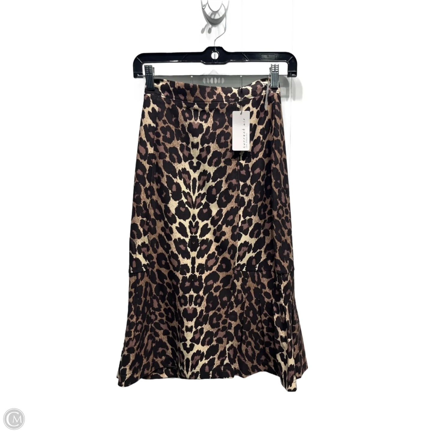 Skirt Midi By Current Air In Brown & Cream, Size: Xs