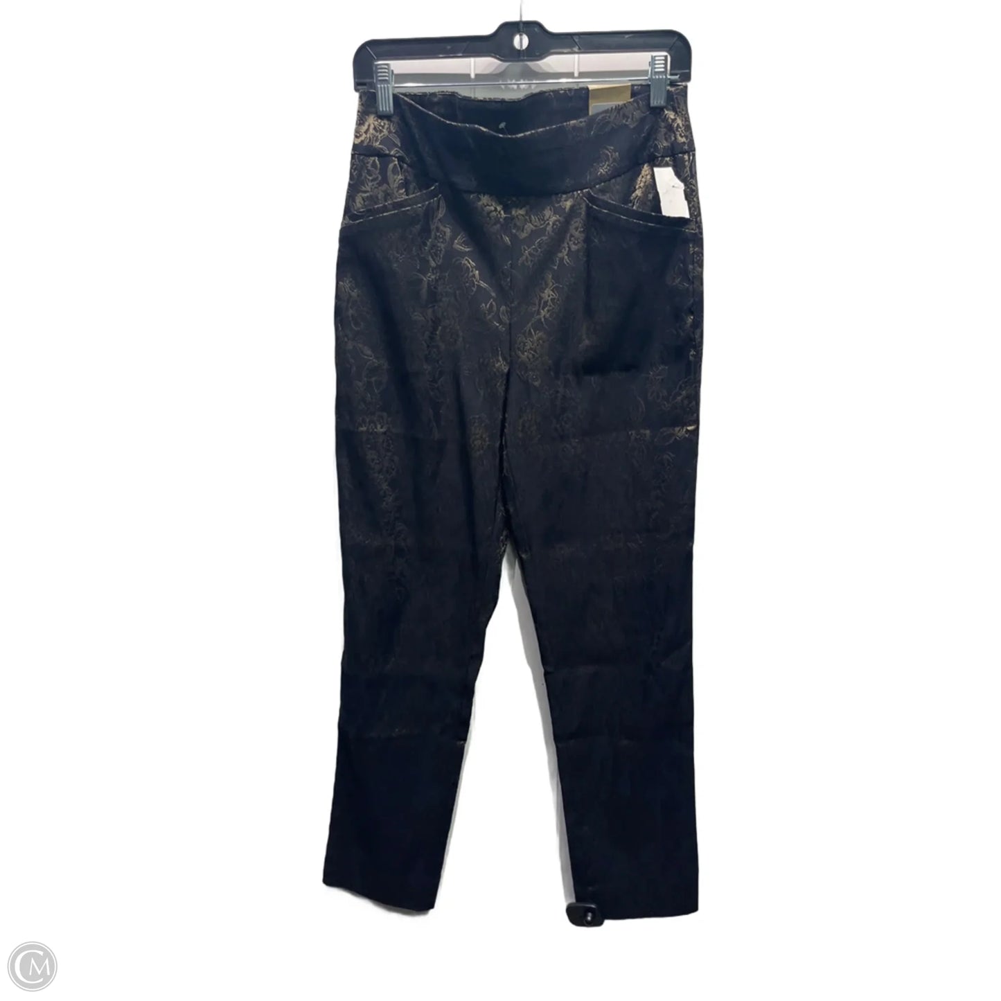 Pants Other By Chicos In Black & Gold, Size: 6