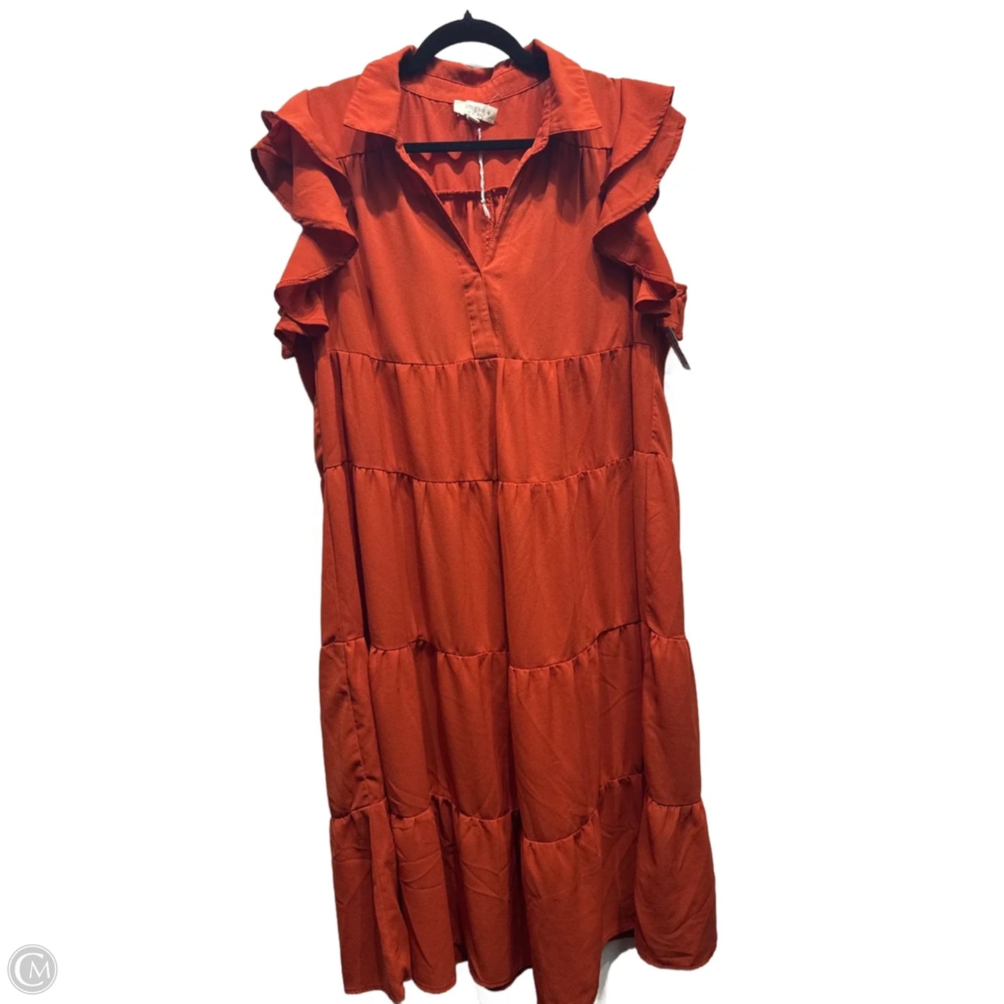Dress Casual Maxi By Umgee In Orange, Size: 1x