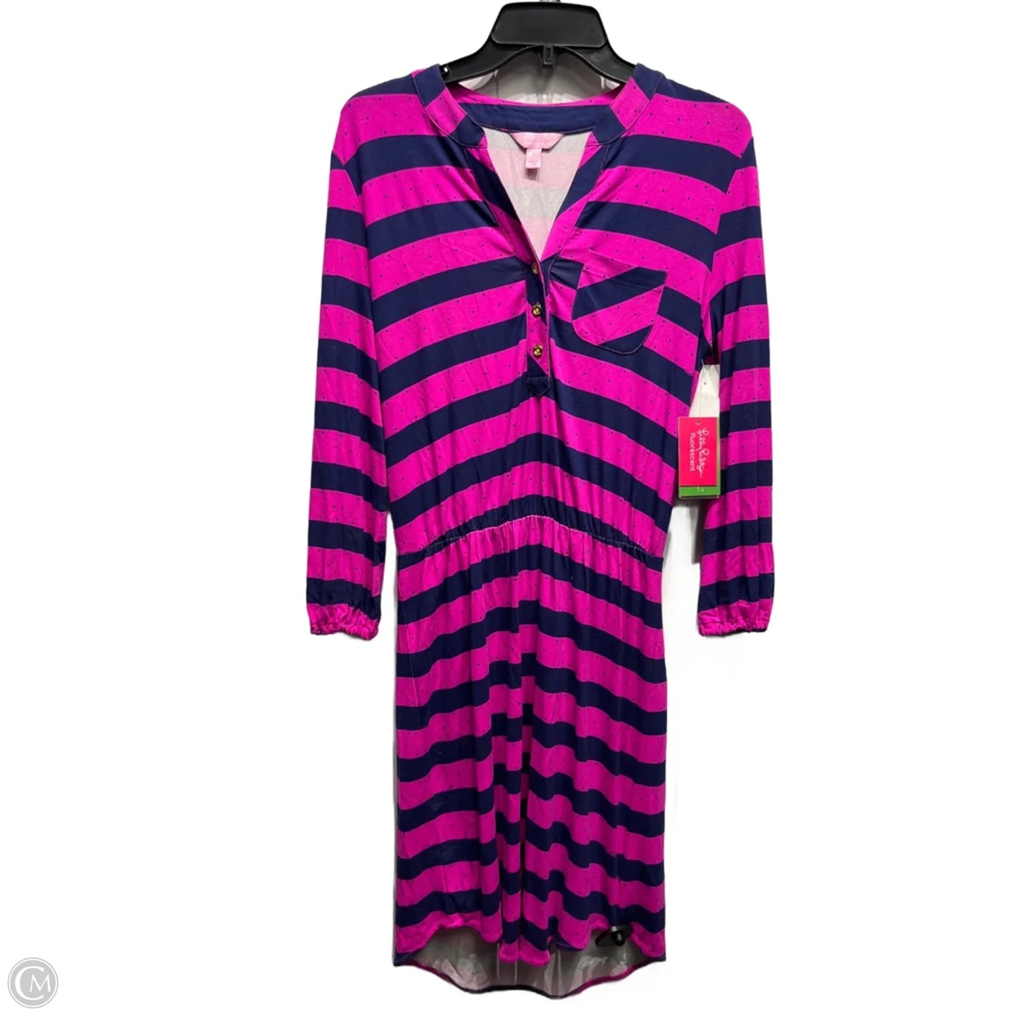 Dress Designer By Lilly Pulitzer In Blue & Purple, Size: S