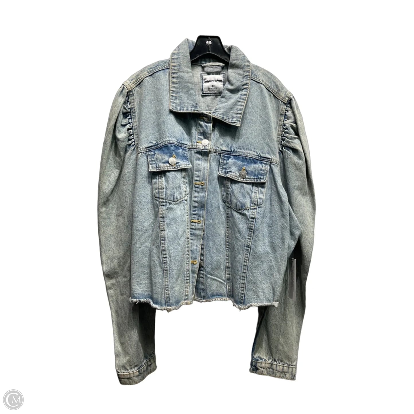 Jacket Denim By highway jeans In Blue Denim, Size: 3x