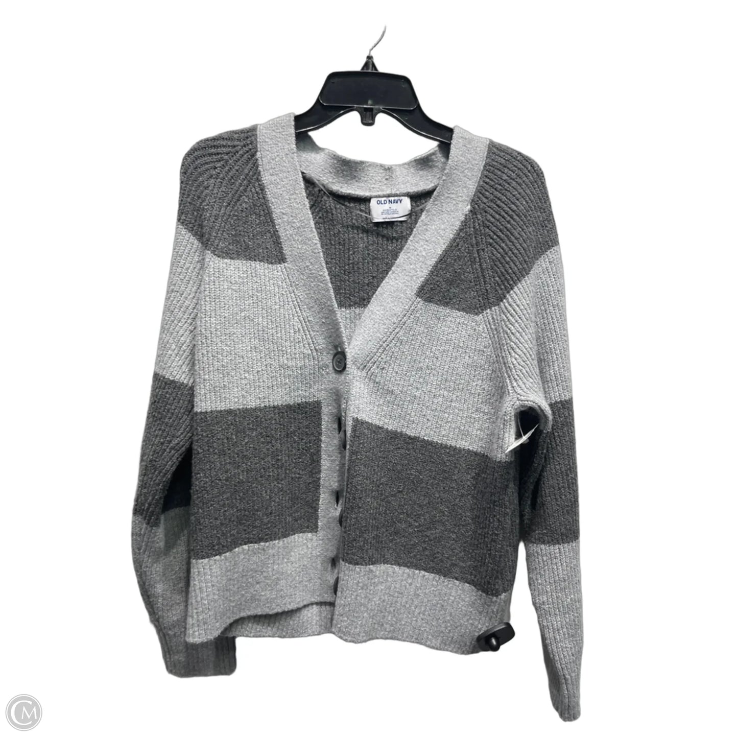 Sweater Cardigan By Old Navy In Grey, Size: M