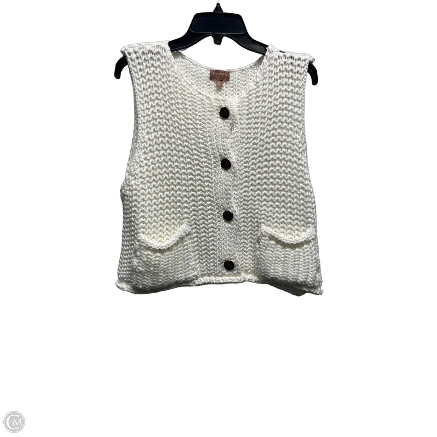 Vest Other By Clothes Mentor In White, Size: M