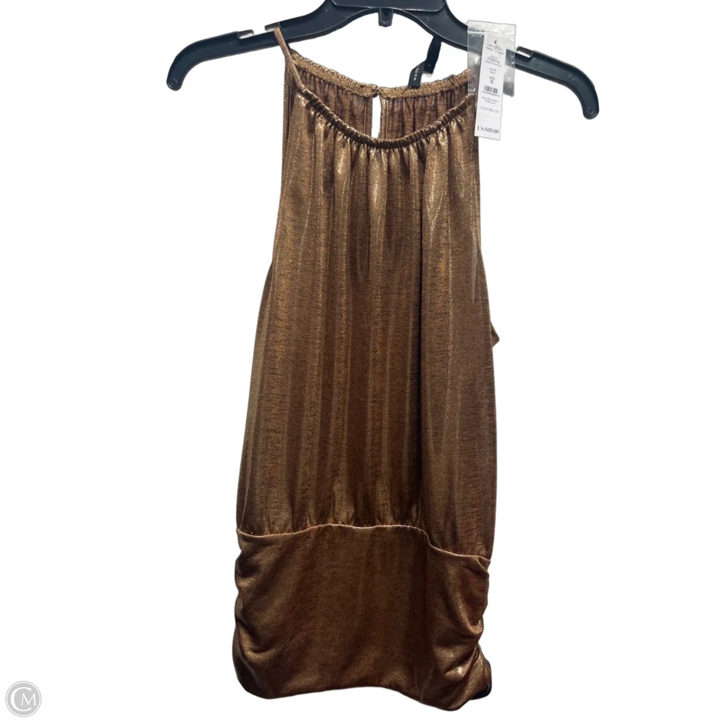 Top Sleeveless By White House Black Market In Gold, Size: M