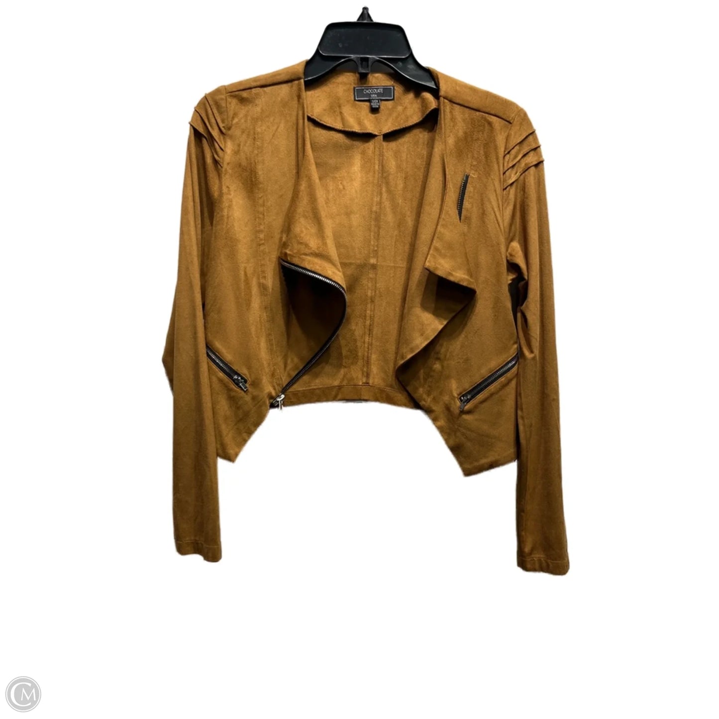 Jacket Moto By CHOCOLATE In Brown, Size: S