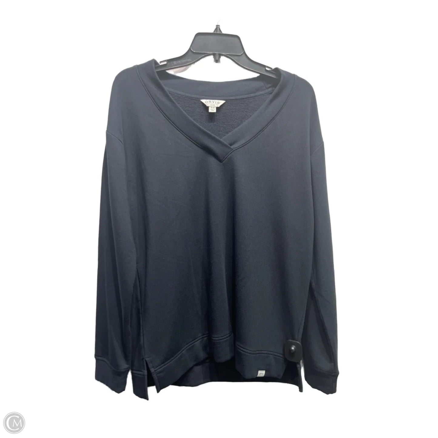 Top Long Sleeve By Orvis In Black, Size: M