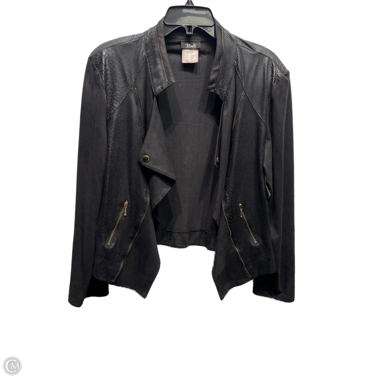 Jacket Moto By Bali Studio In Black, Size: Xl