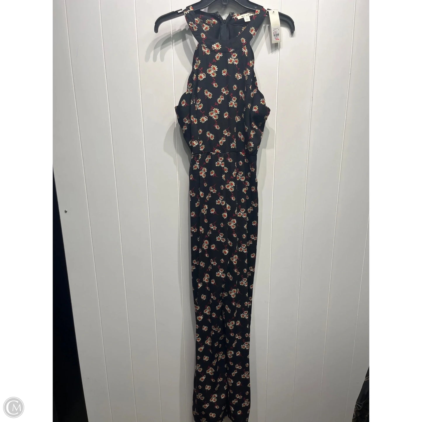 Jumpsuit By Mi Ami In Black & Red, Size: L