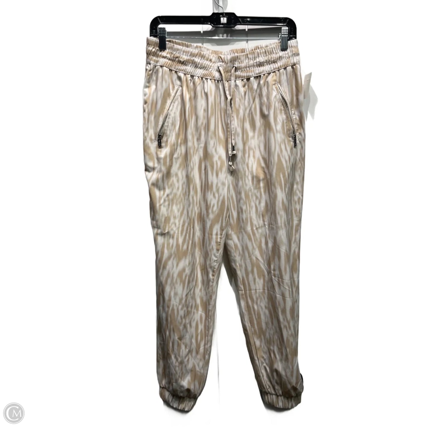 Pants Joggers By Calvin Klein In Brown & White, Size: S